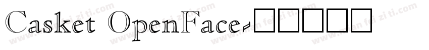 Casket OpenFace字体转换
